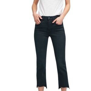 Pilcro and the letterpress Parallel Washed Black Raw Hem Jeans Size 26